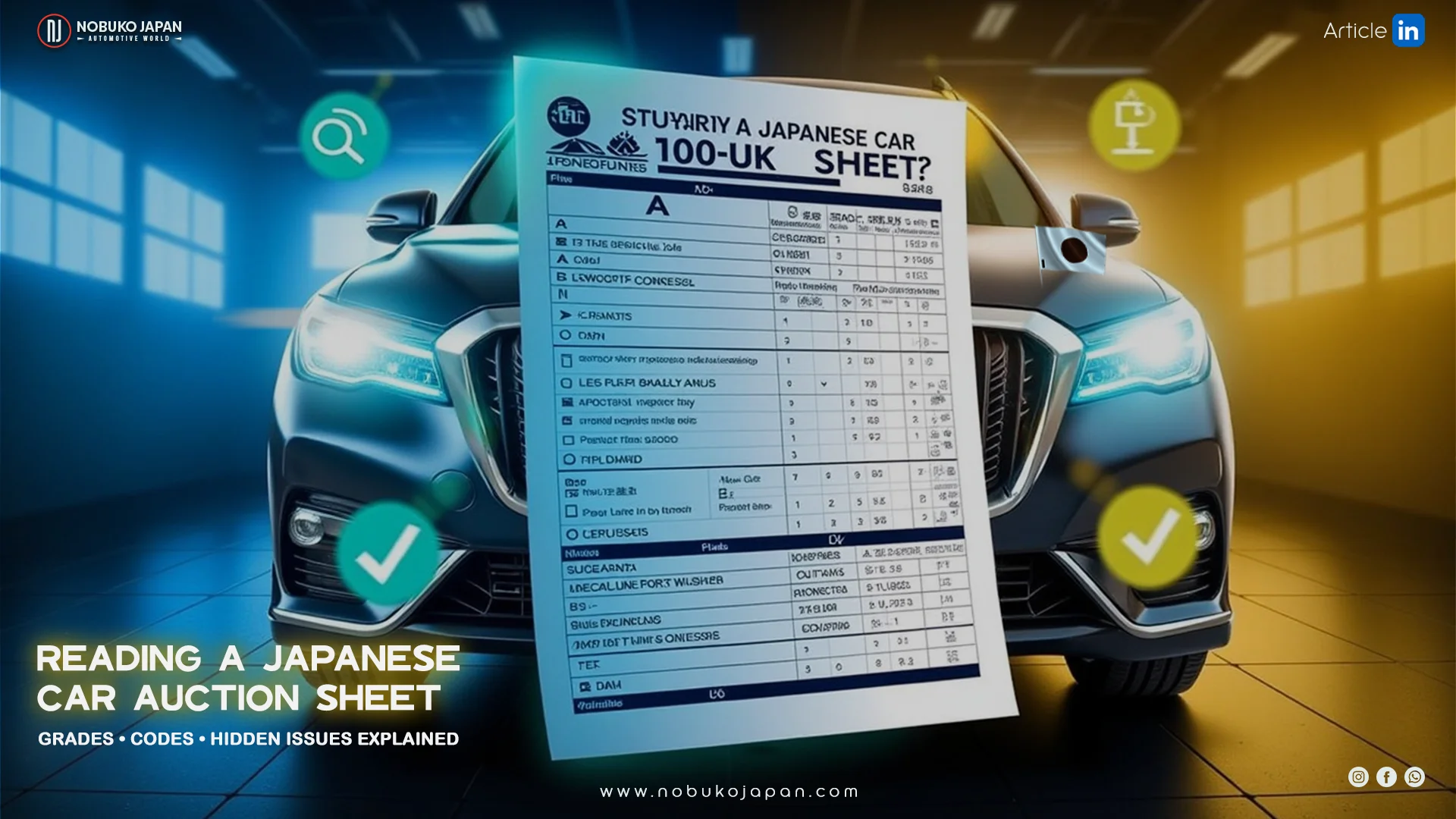 Reading a Japanese Car Auction Sheet: 2025 Complete Guide