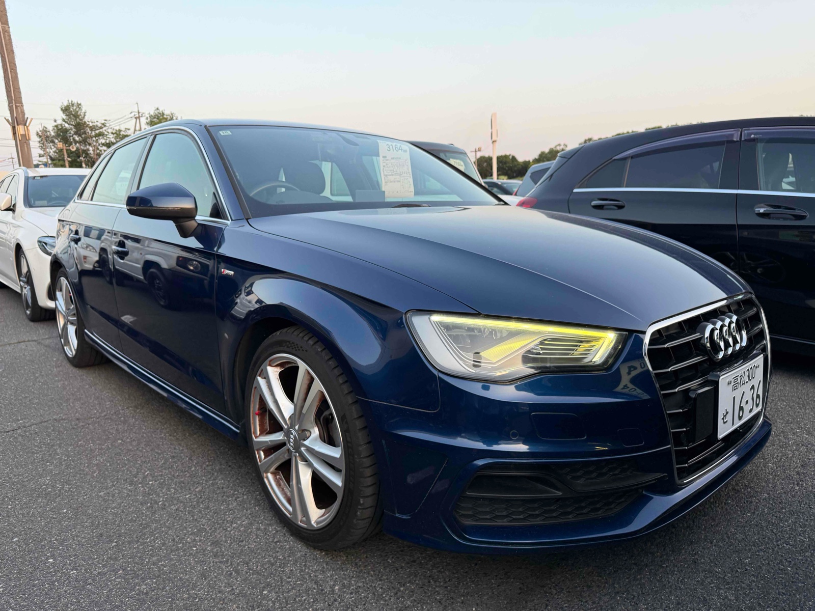 2015 AUDI A3 4 auction-graded Japanese used car for sale export to Ireland 