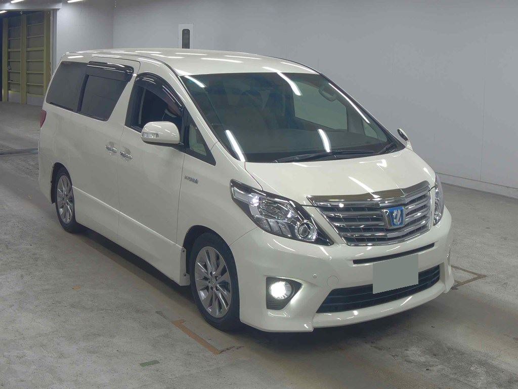2013 TOYOTA ALPHARD 4 auction-graded Japanese used car for sale export to United Kingdom 