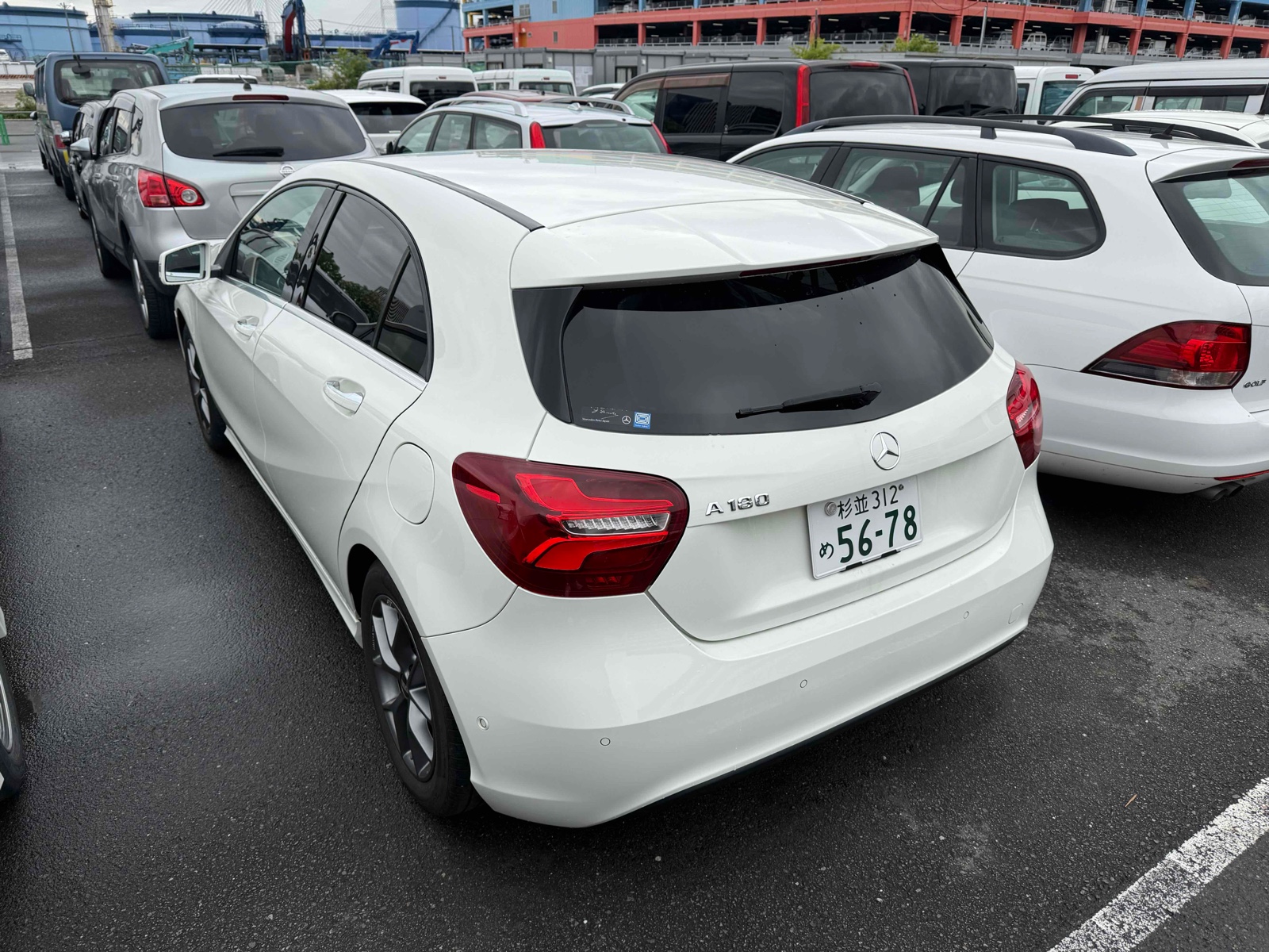 2016 MERCEDES BENZ A CLASS 4.5 auction-graded Japanese used car for sale export to Ireland 