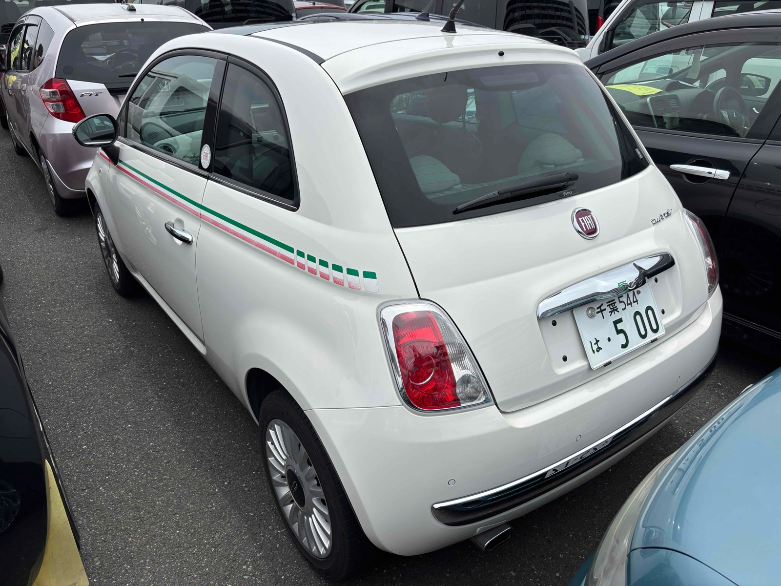 2012 FIAT 500 4 auction-graded Japanese used car for sale export to Ireland 