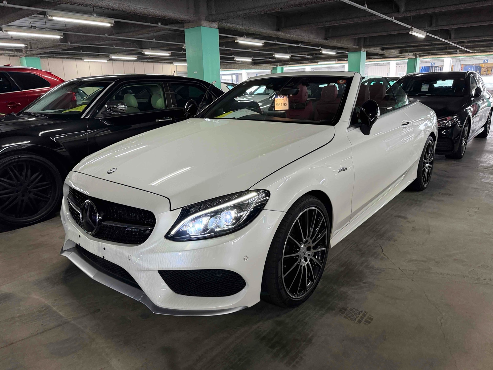 2016 MERCEDES BENZ C-CLASS 4.5 auction-graded Japanese used car for sale export to United Kingdom 