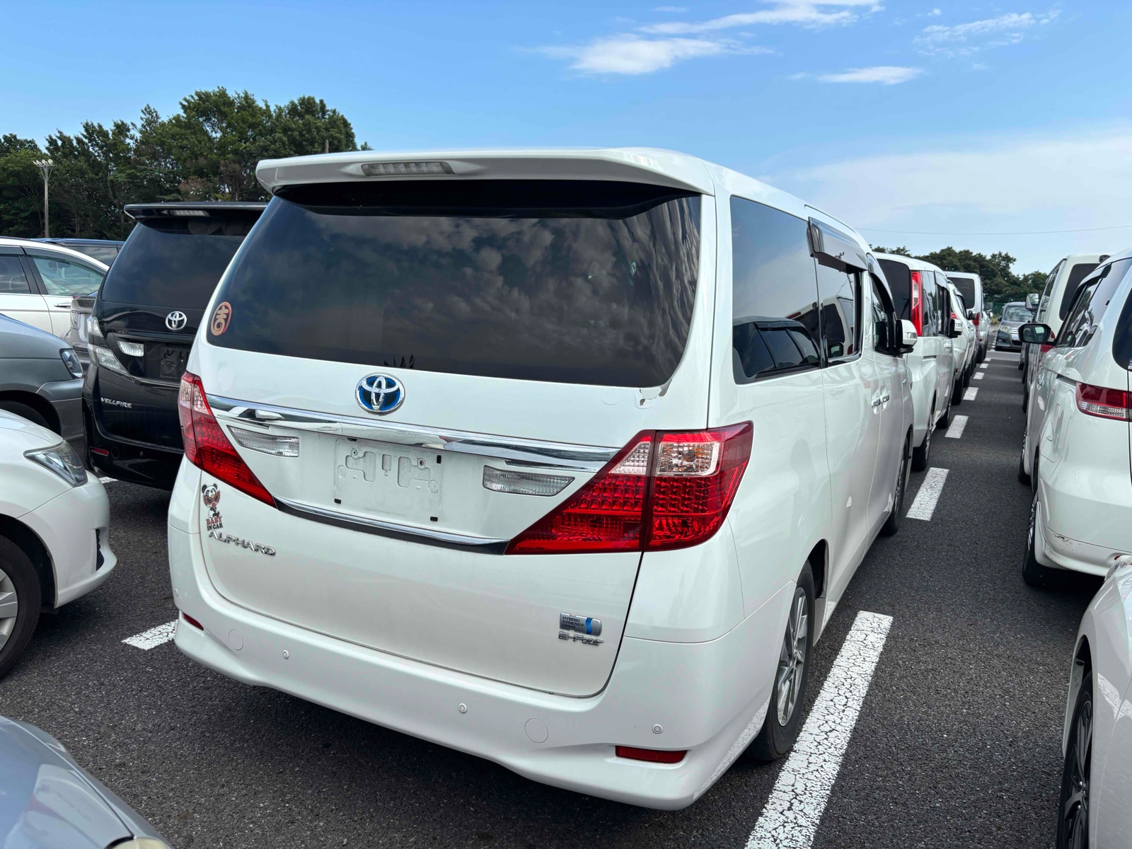 2013 TOYOTA ALPHARD 4 auction-graded Japanese used car for sale export to United Kingdom 