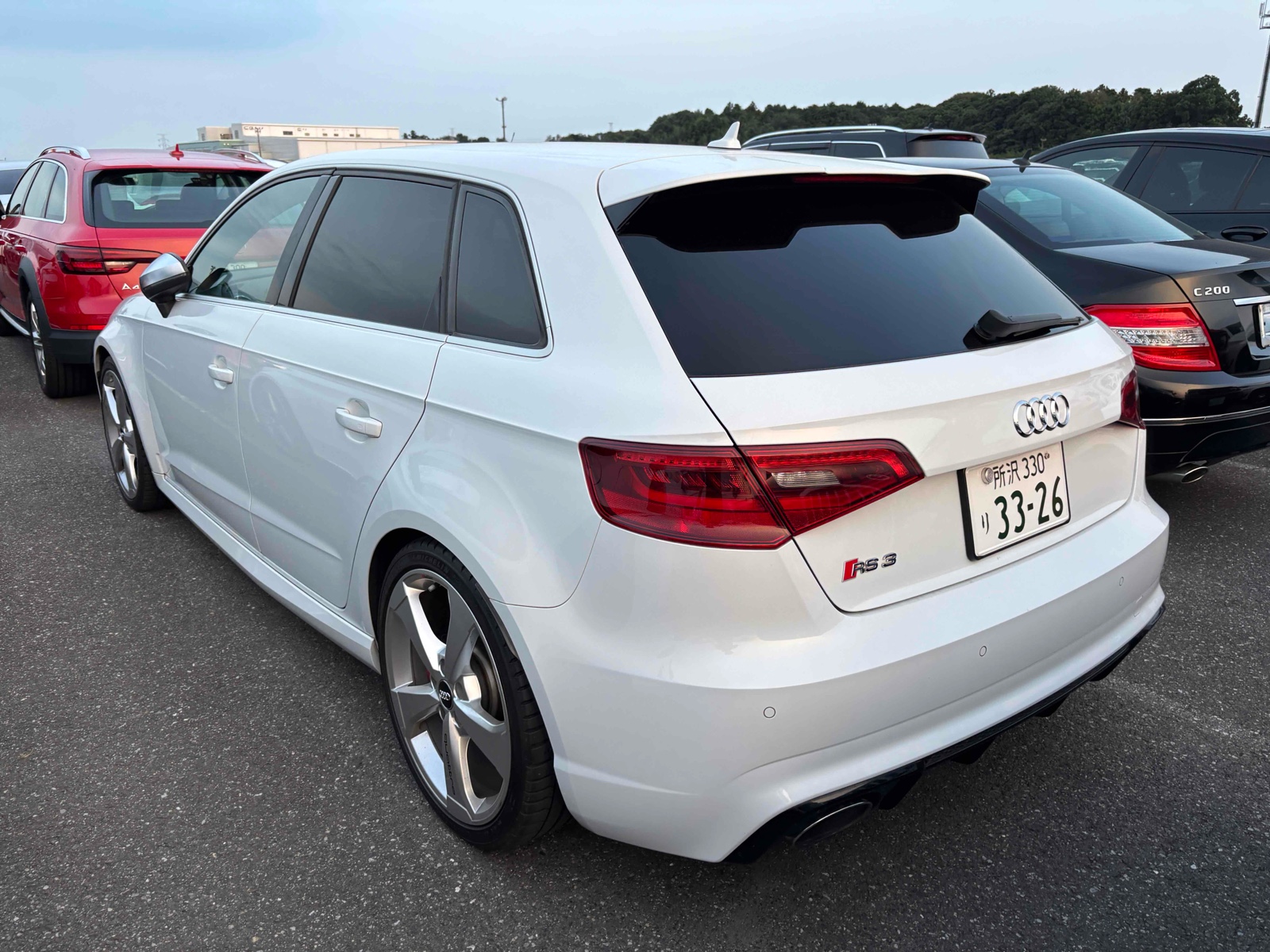 2015 AUDI RS3 4.5 auction-graded Japanese used car for sale export to United Kingdom 