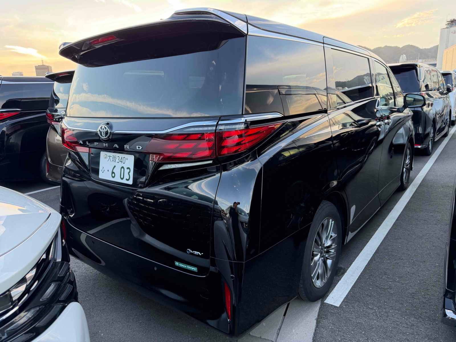 2024 TOYOTA ALPHARD 4 auction-graded Japanese used car for sale export to United Kingdom 