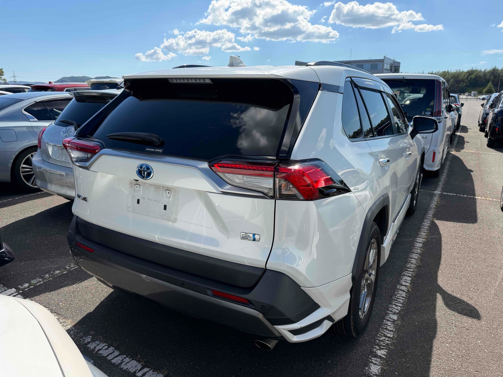 2021 TOYOTA RAV4 4.5 auction-graded Japanese used car for sale export to United Kingdom 