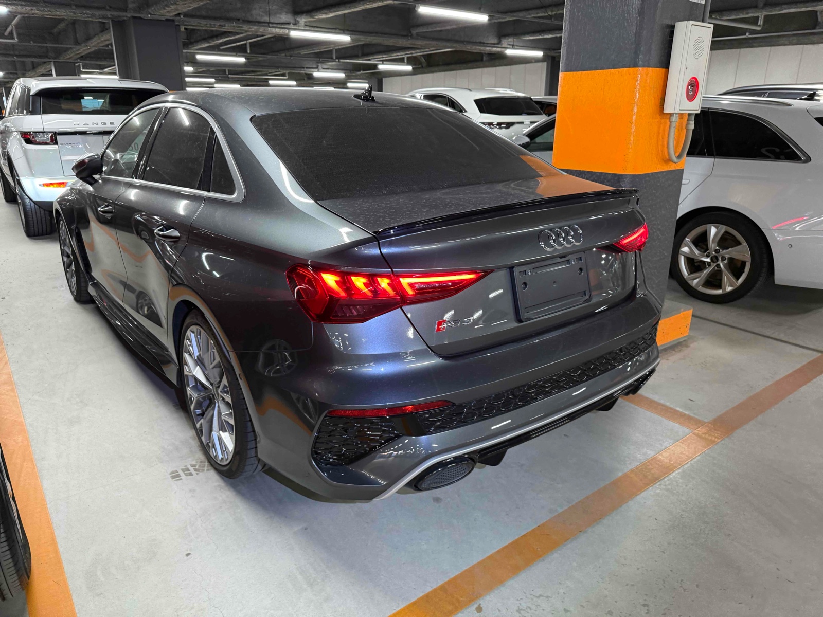 2022 AUDI RS3 4.5 auction-graded Japanese used car for sale export to United Kingdom 