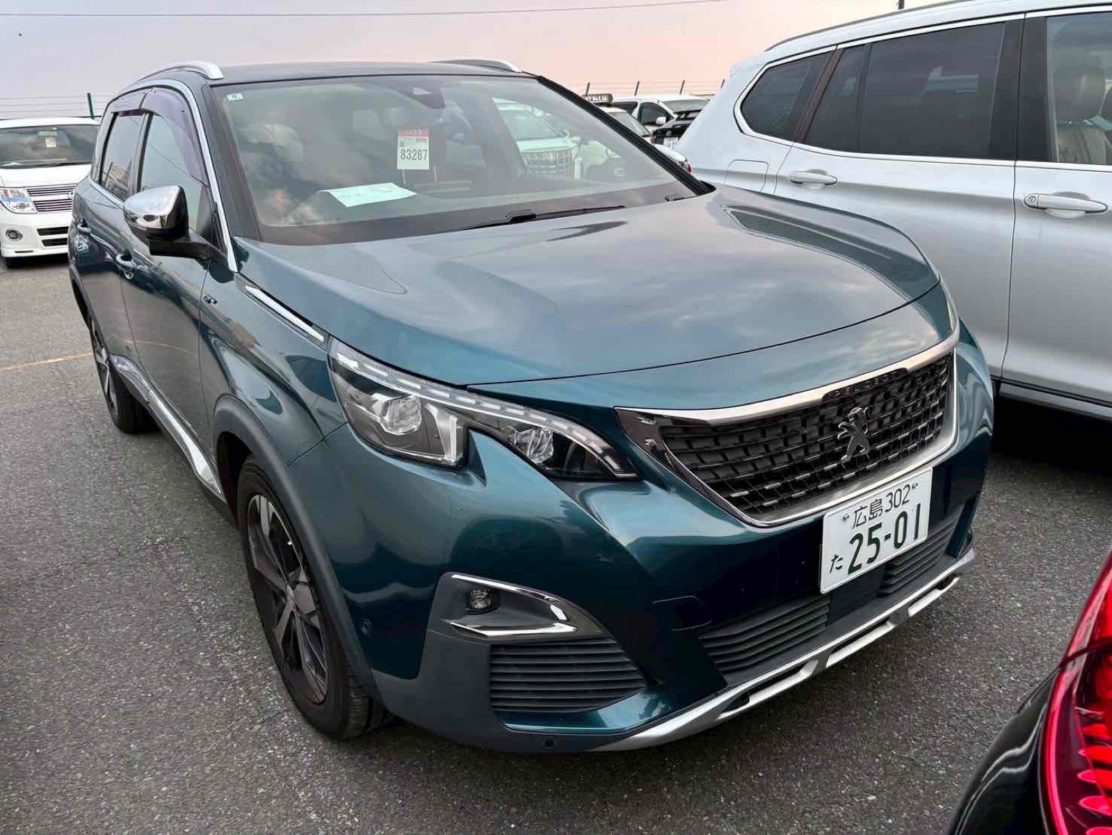 2018 PEUGEOT 5008 4.5 auction-graded Japanese used car for sale export to Ireland 