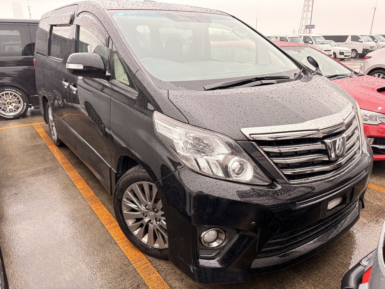2013 TOYOTA ALPHARD 3.5 auction-graded Japanese used car for sale export to United Kingdom 
