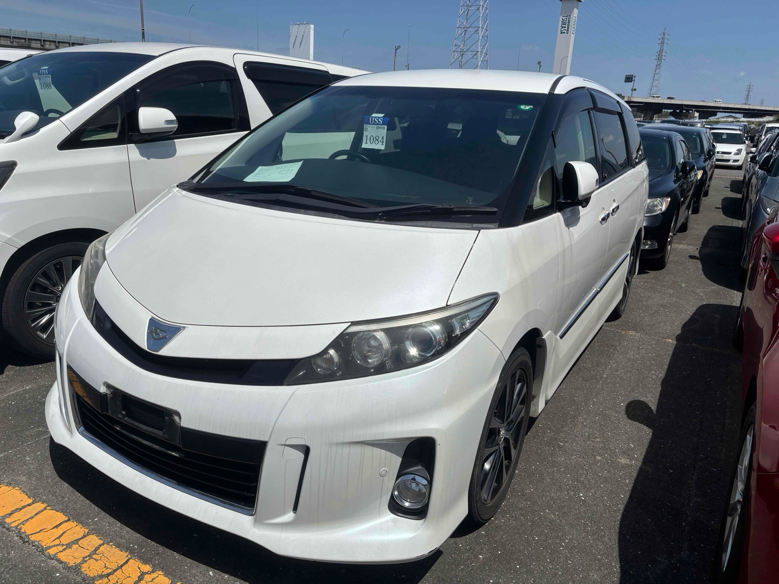 2015 TOYOTA ESTIMA R auction-graded Japanese used car for sale export to United Kingdom 