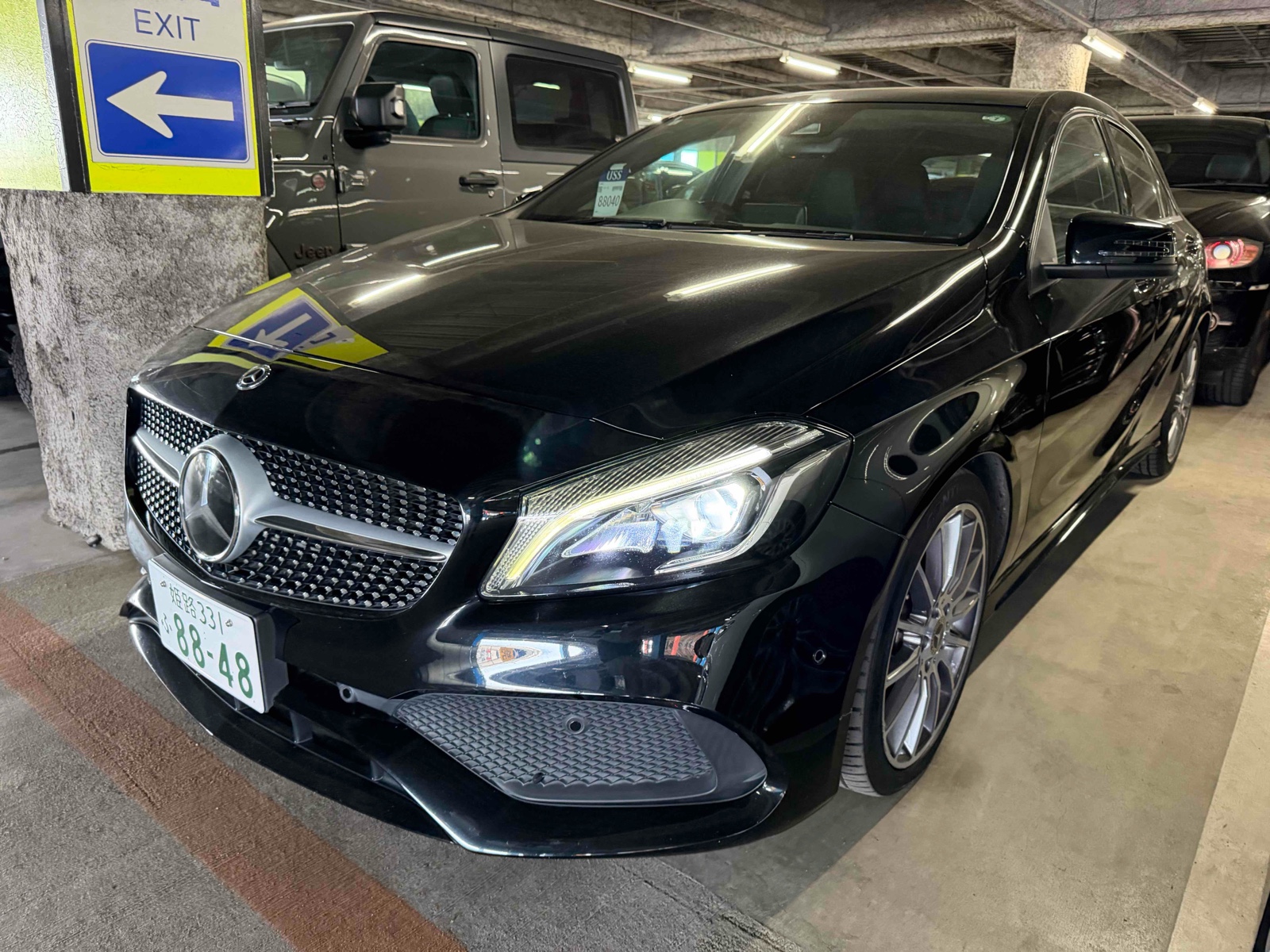 2017 MERCEDES BENZ A CLASS 4 auction-graded Japanese used car for sale export to Ireland 