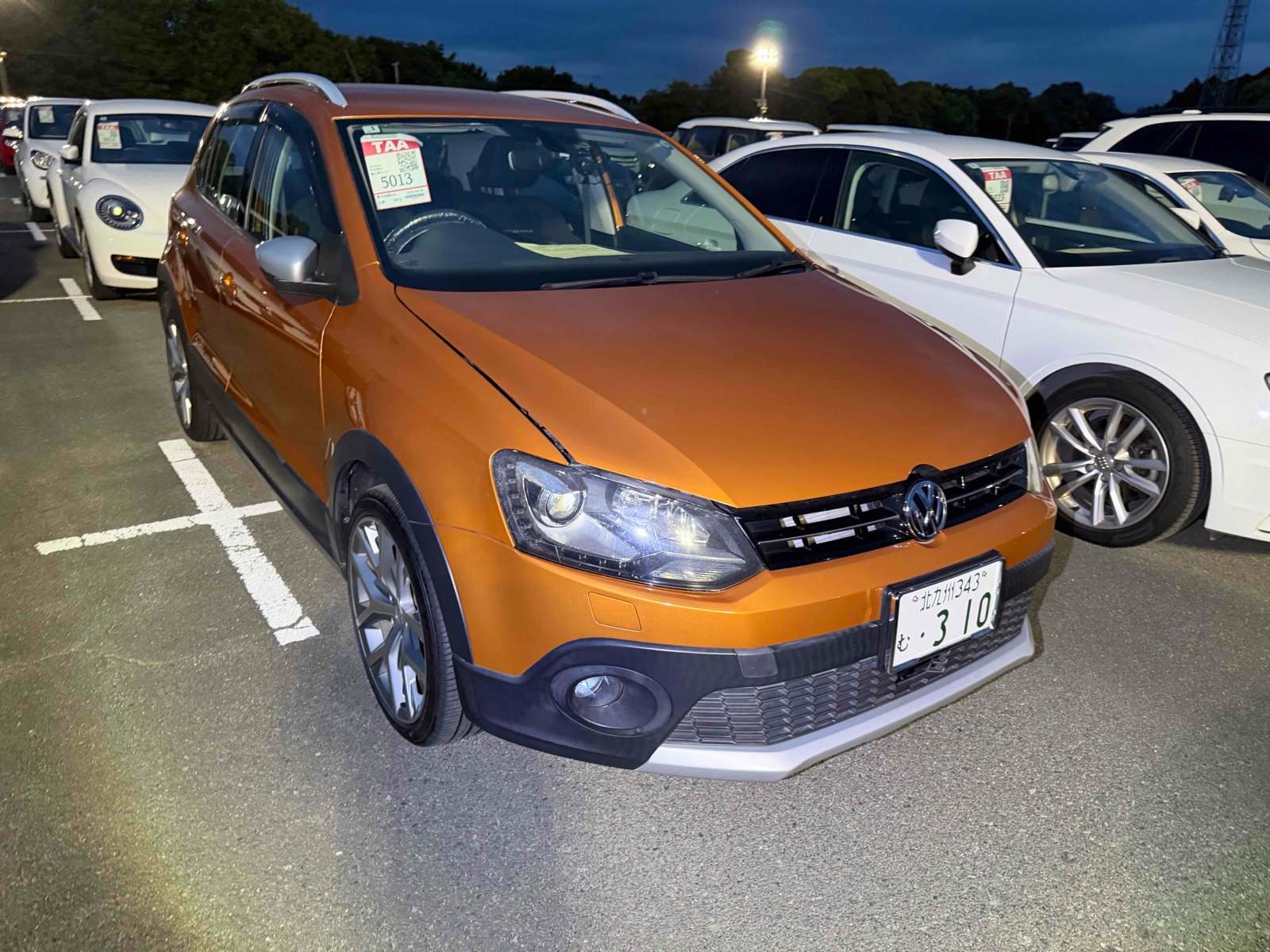 2015 VOLKSWAGEN POLO 4 auction-graded Japanese used car for sale export to Ireland 